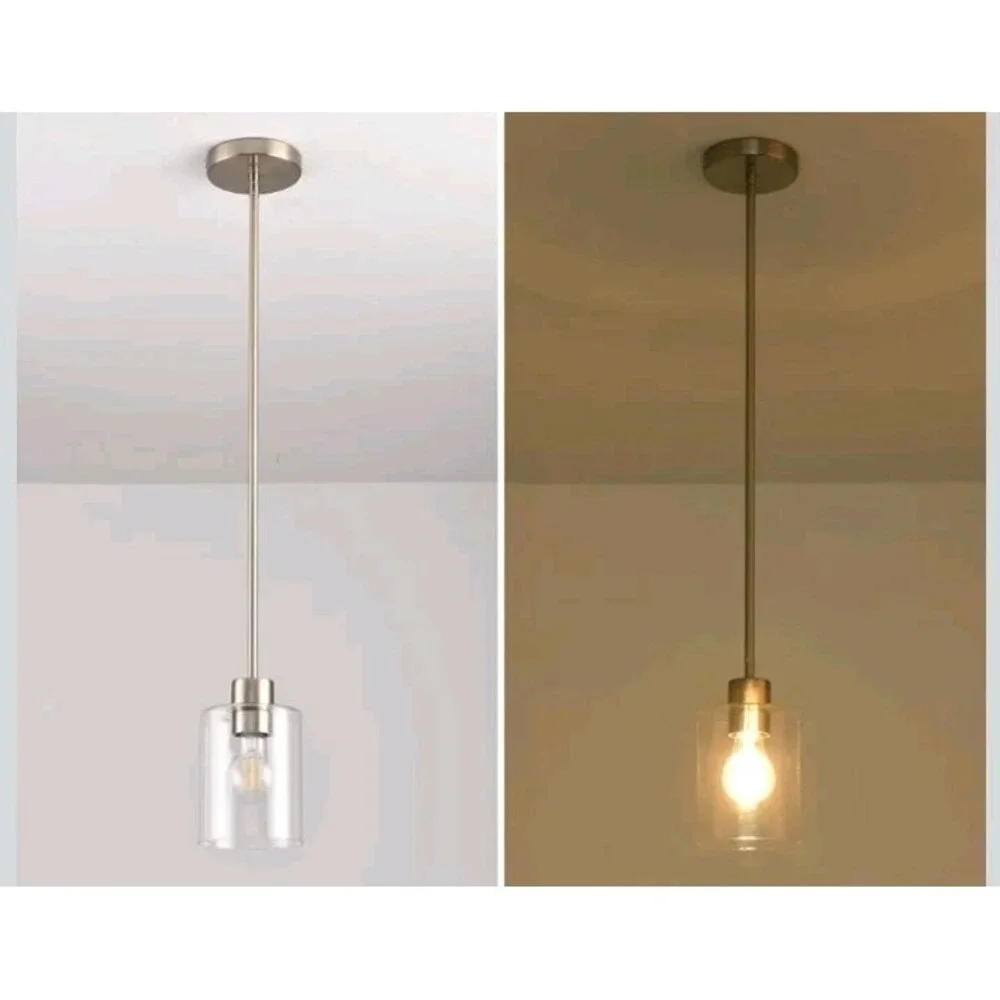Brushed‎ Nickel Pendant Lights,Modern Farmhouse Pendant Light Fixture